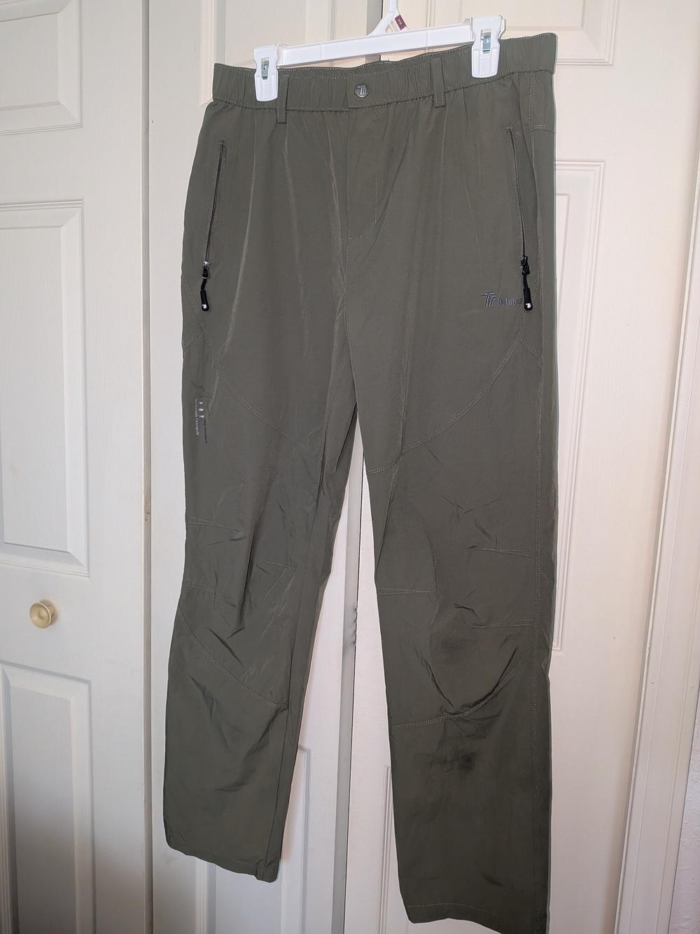 Outdoor Olive Green Stretch Utility Trousers